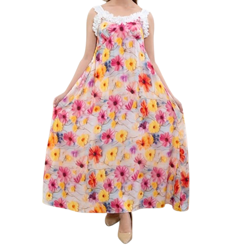 Oriana Maxi Dress Nevalia Summer Bloom Renda Collection 1