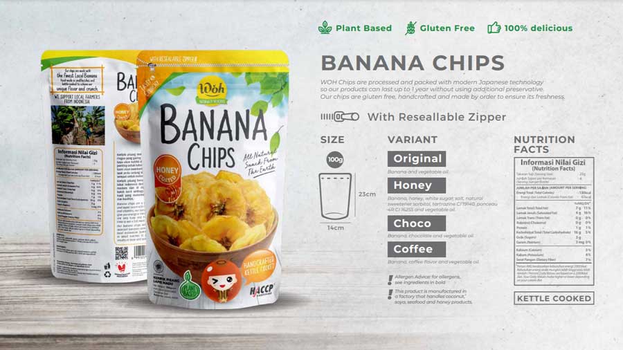 Kultiva Indonesia Makmur Woh Banana Chips