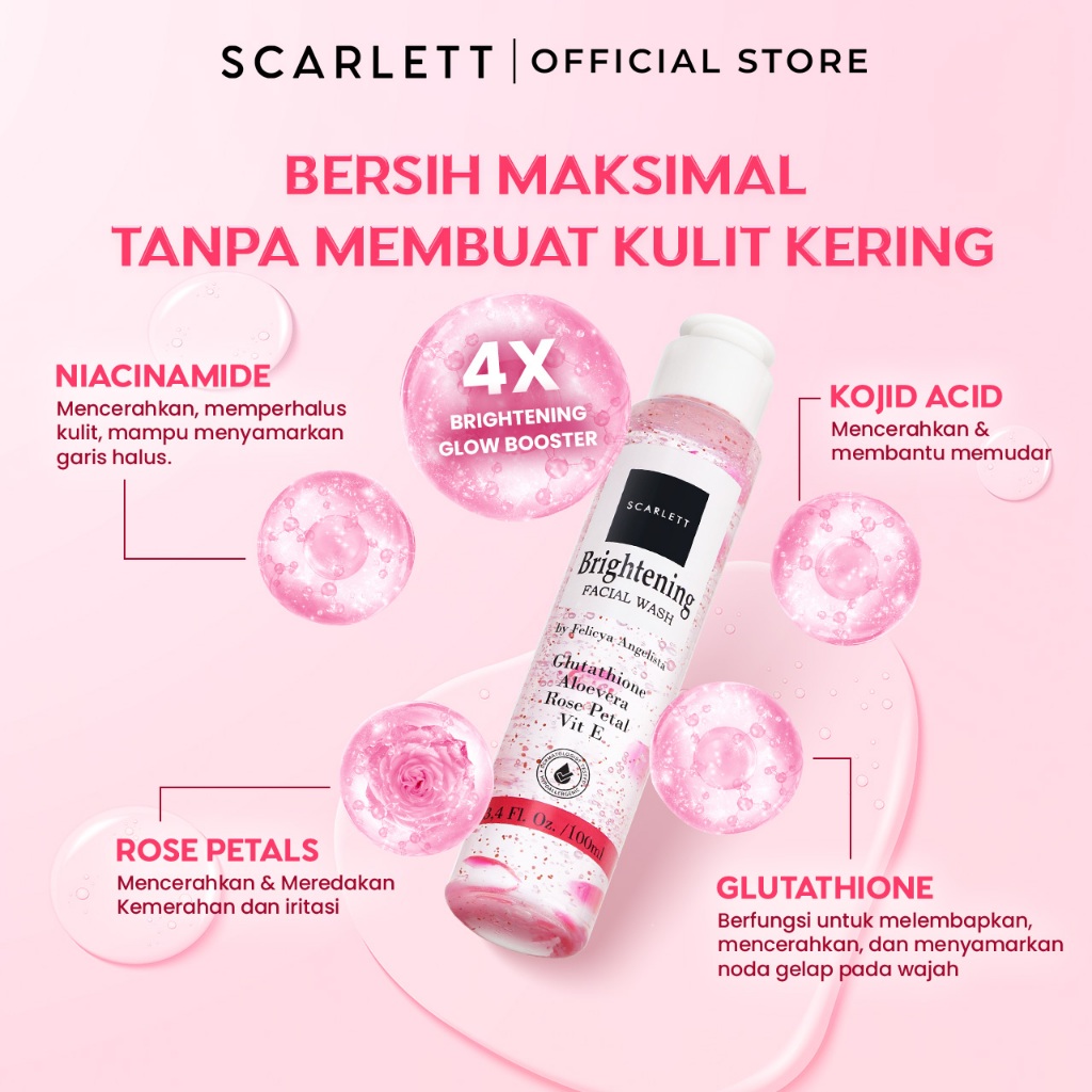 Opto Lingkar Sejahtera Scarlett Whitening Brightening Facial Wash