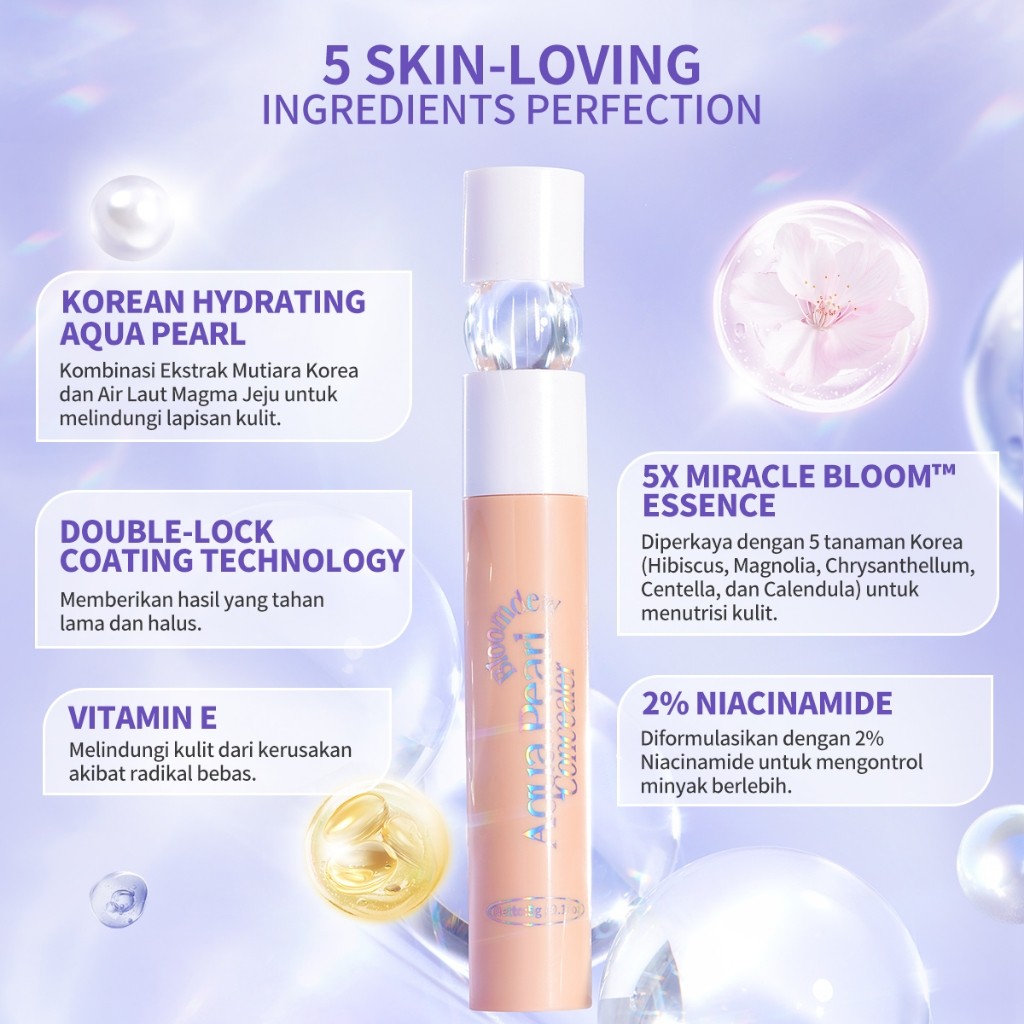 HEBE Beauty Style Barenbliss Bloomdew Aqua Pearl Concealer MW0 Camellia