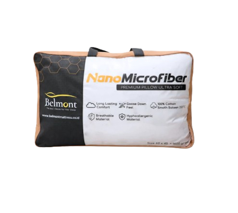 Belmont Pillow Nanomicrofiber Ultra Soft Down Feel 1