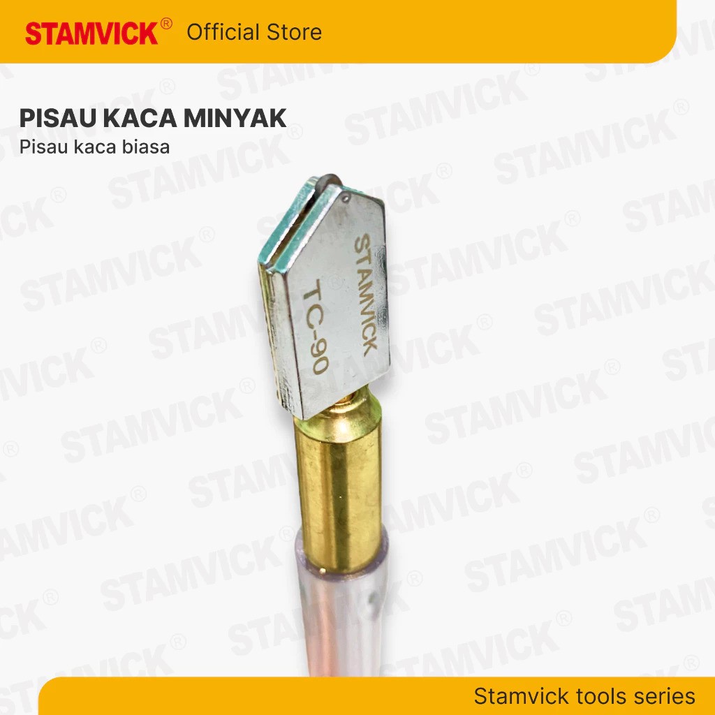 Super Bangun Jaya Cemerlang Perkasa Stamvick Oil Rolling Glass Cutter TC-90