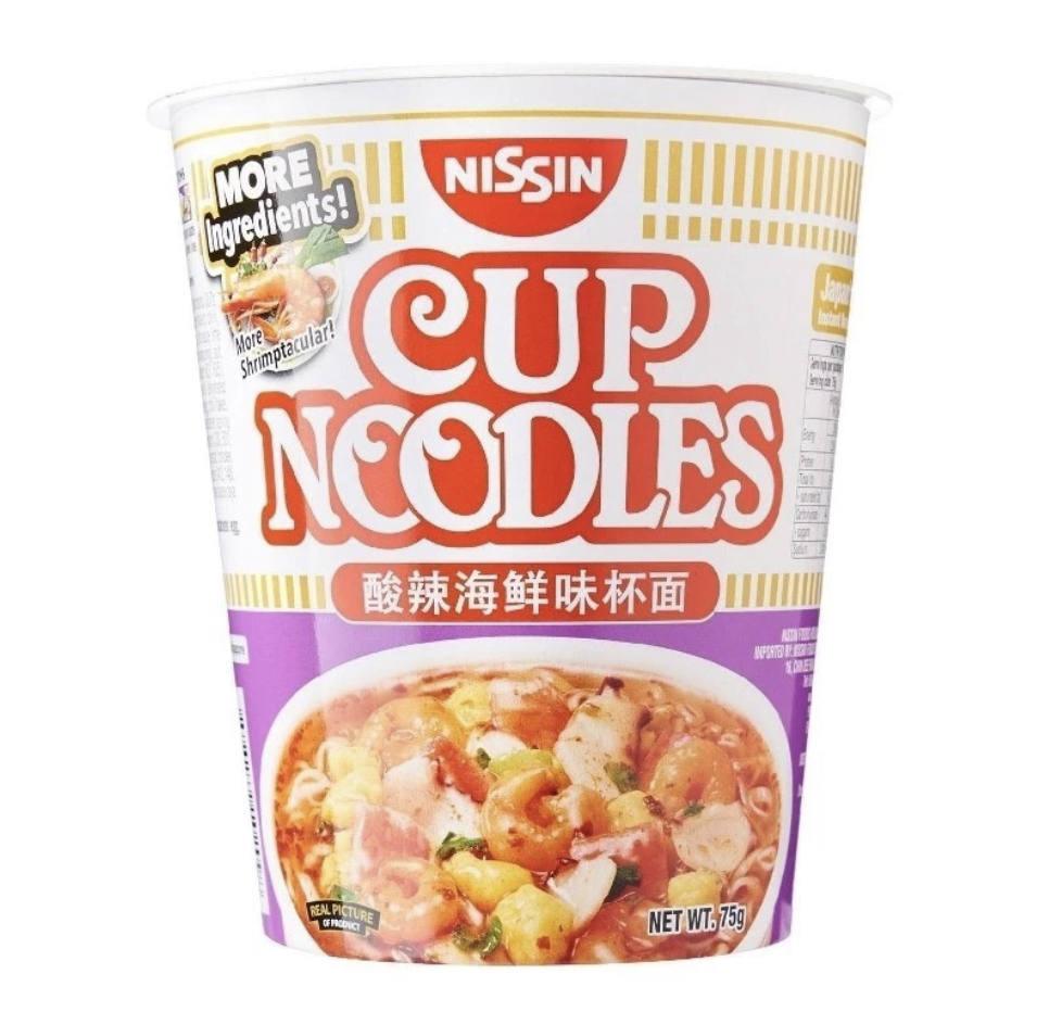 Nissin Cup Noodles Tom Yam Seafood 75 gram 1