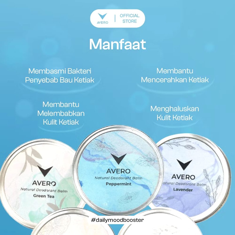 Avero Natural Deodorant Balm Peppermint 4