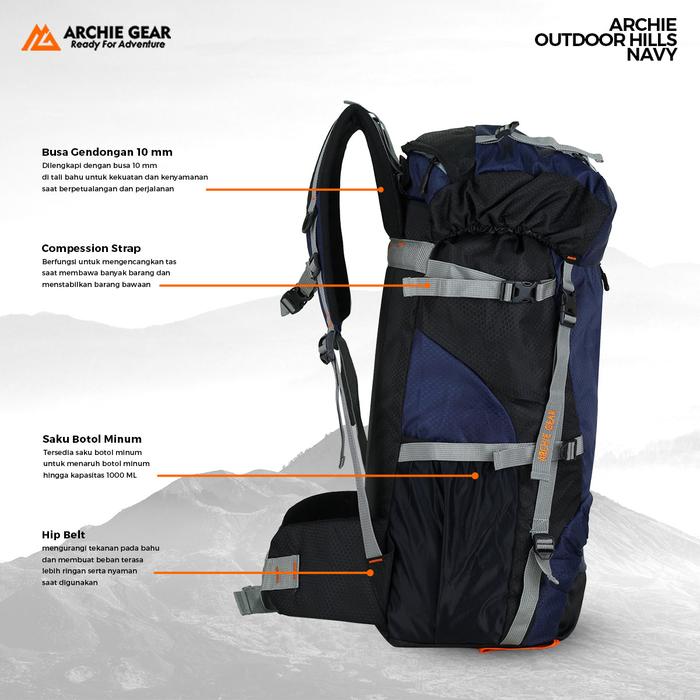 Archie Gear Hills Navy Carrier 40 L