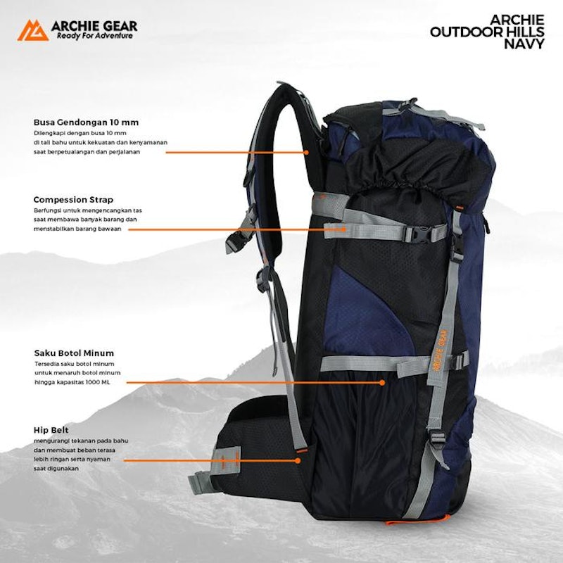 Archie Gear Hills Navy Carrier 40 L 5