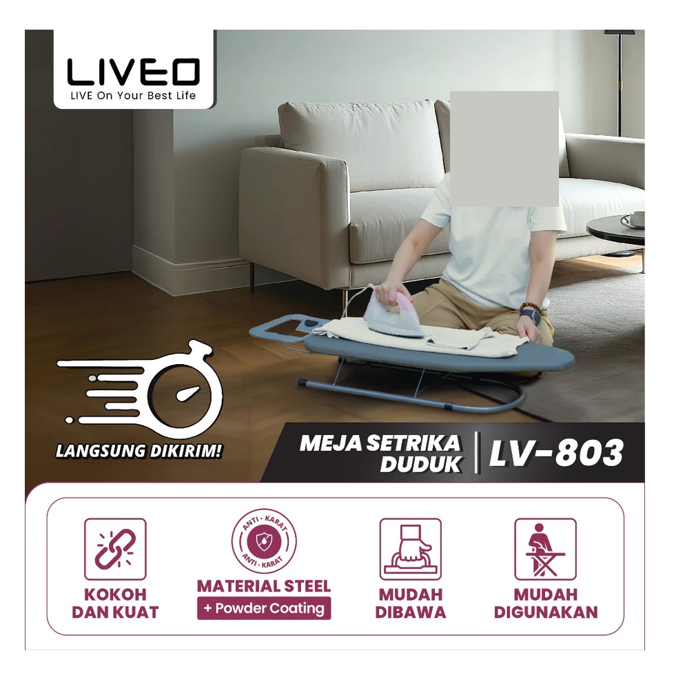 Prima Unggul Jaya Sentosa  LIVEO Meja Setrika Lipat  LV-803 