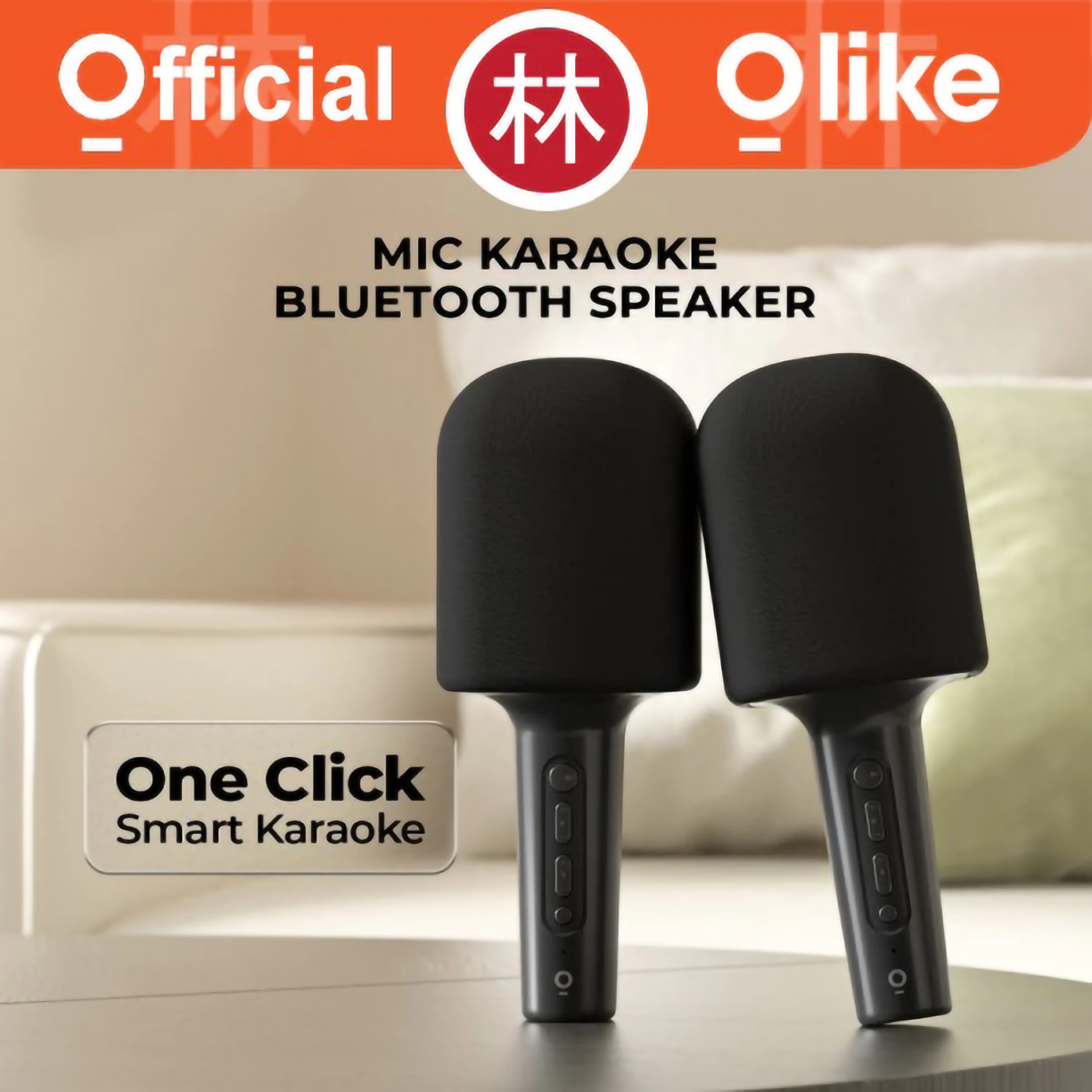 Oase Teknologi Asia Olike Portable Microphone Wireless Karaoke Mic KM1