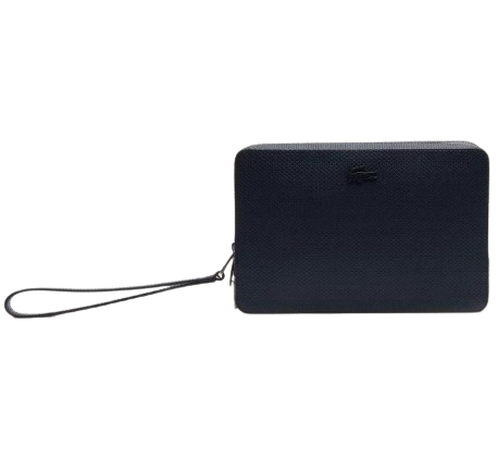 Lacoste Chantaco Piqué Leather Zipped Pouch 1