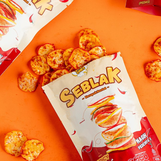 Geulis Kreatif Indonesia Geli Chips Seblak Kering