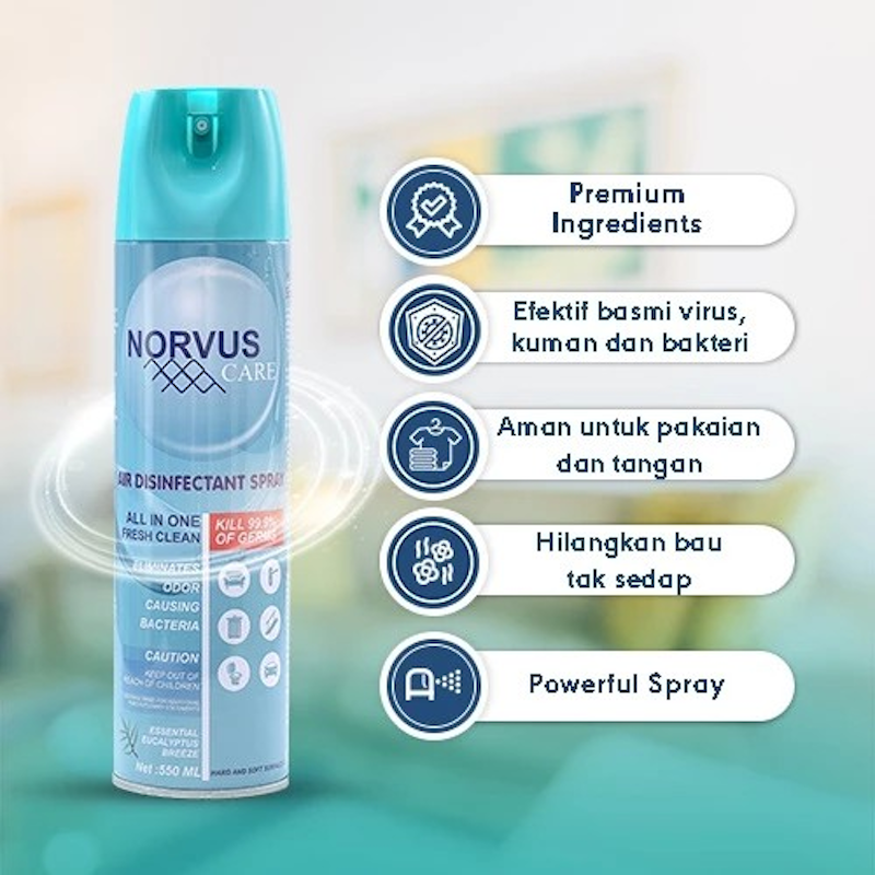 Norvus Eucalyptus Air Disinfectant Spray 2