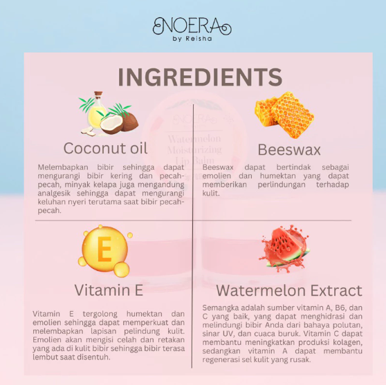 Rama Cipta Mandiri Noera Watermelon Moisturizing Lip Balm