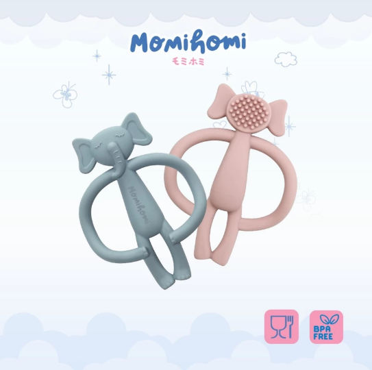 Momi Homi MOMI HOMI Silicone Premium Teether Elephant