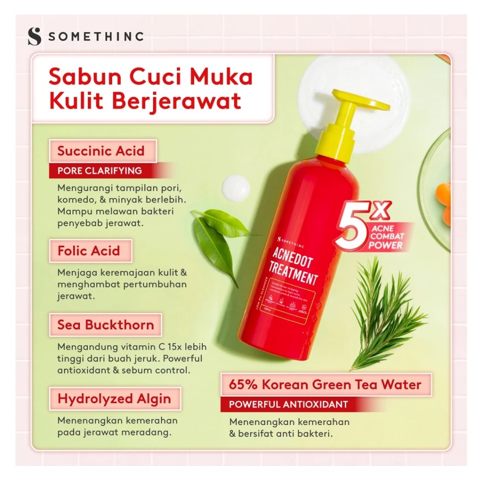Royal Pesona Indonesia SOMETHINC Acnedot Treatment Low pH Cleanser