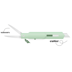 Cut & Cut 2in1 Cutter and Scissors