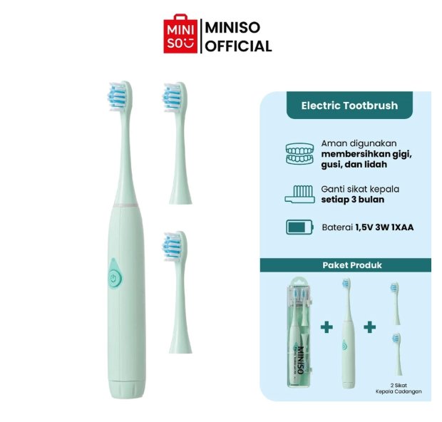 Miniso Indonesia Miniso Sikat Gigi Electric HR-2101