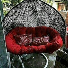 Ayunan Gantung Jumbo Rotan Sintetis