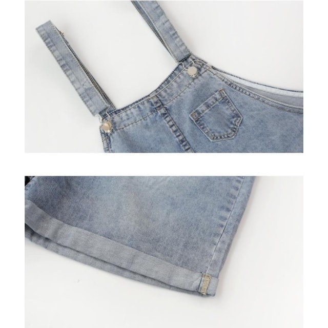 Jean Overall Pendek Jumpsuit Koboi 