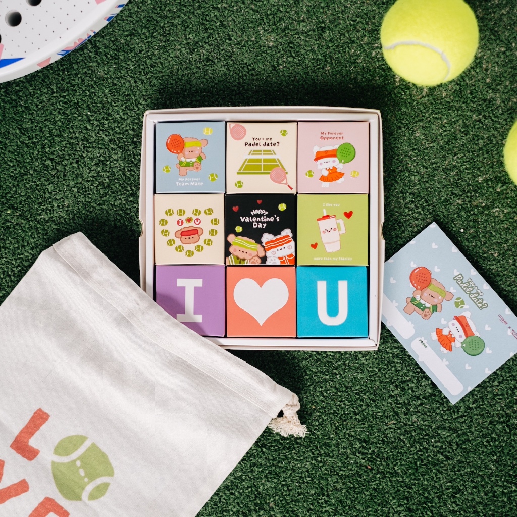  Letter Box Hadiah Coklat Valentine Box 9 pcs 