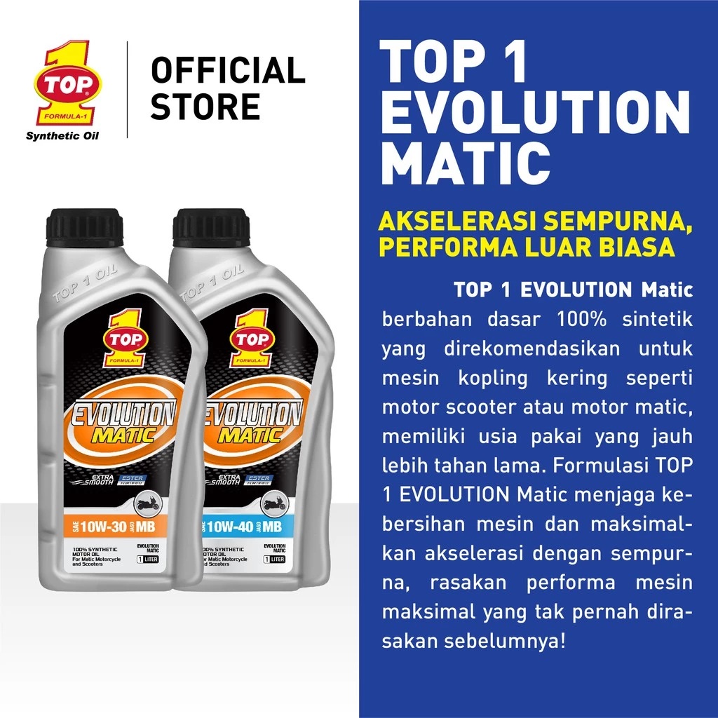 Top 1 Evolution Matic SAE 10W-40 1L 2