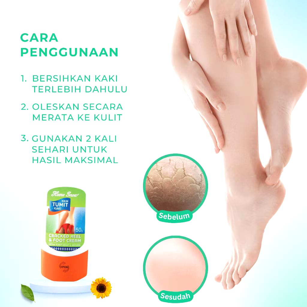Empat Musim Multi Cantik Home Snow Krim Tumit & Kaki