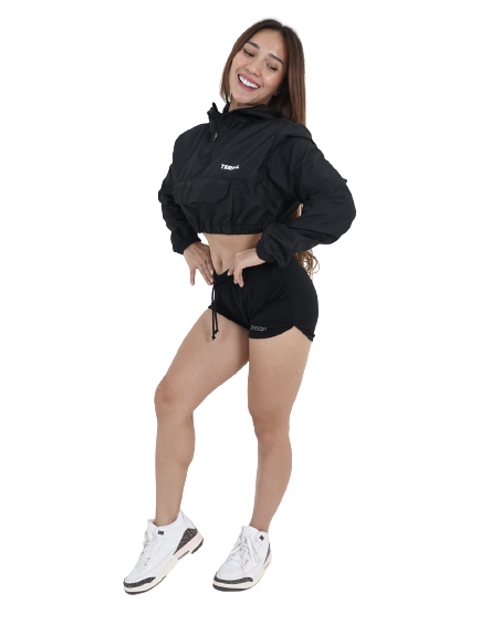 Basic Crop Jacket Black