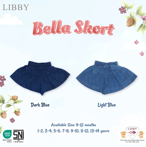 Alpinika Unggul LIBBY Bella Skort Rok Jeans Pita 