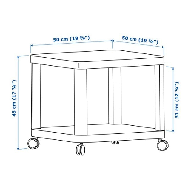 IKEA TINGBY Meja samping beroda