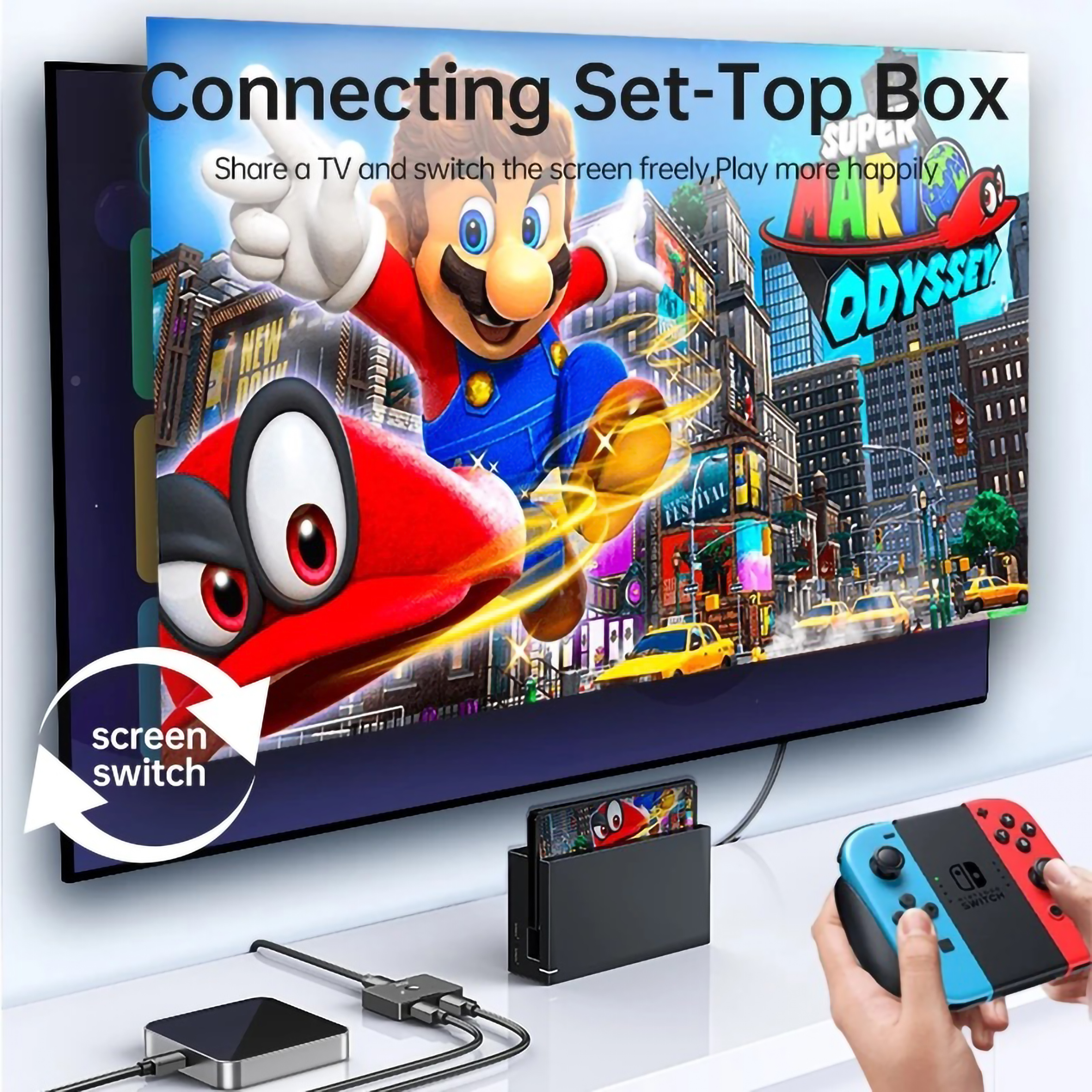  Jasoz Bidirectional HDMI 2.0 Splitter Switcher 4K@60Hz