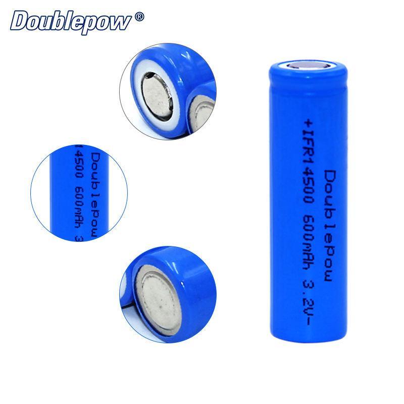  Doublepow Baterai Rechargeable 14500 Li-Ion 3.7V 600mAh