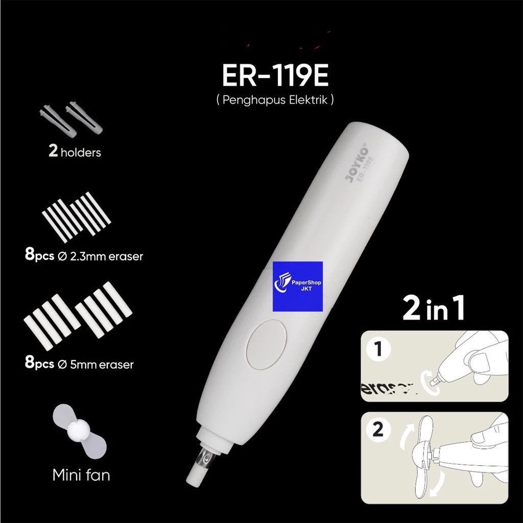 JOYKO Electric Eraser 2 in 1 ER-119E