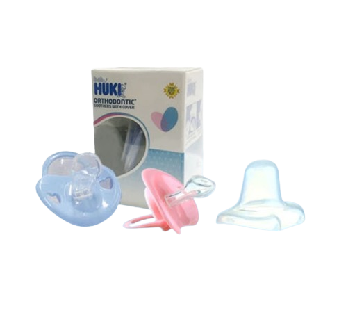 Baby HUKI Orthodontic Soothers with Cover
