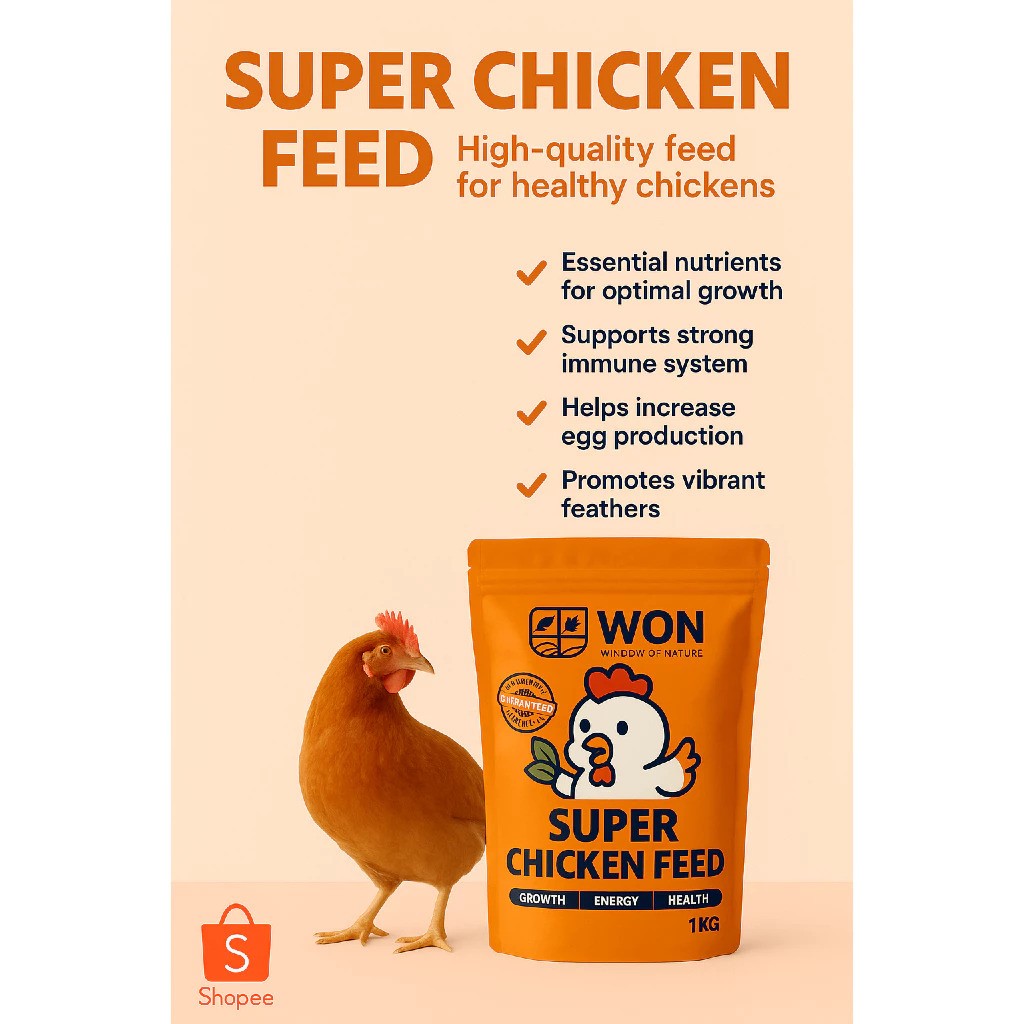  WON Super Chicken Feed Petelur Pelet 1 kg