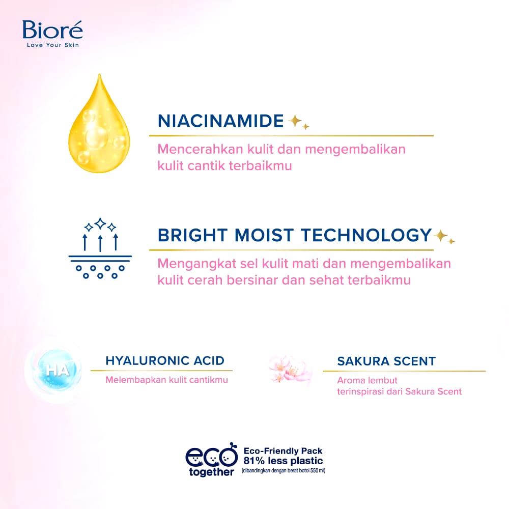 Biore Bright Lovely Sakura Scent