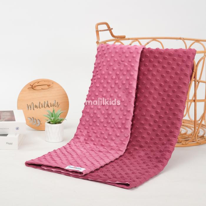  Malilkids Reversible Two Tone Minky Blanket 