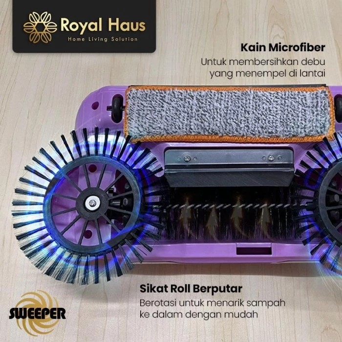  Royal Haus Sweeper Easy Broom Sapu Otomatis