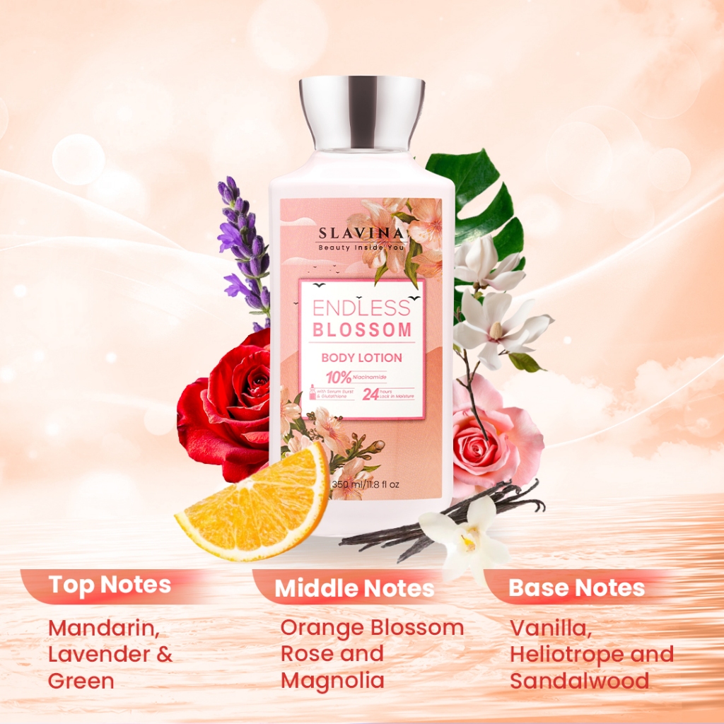 Rans Kosmetika Indonesia SLAVINA Endless Blossom Body Lotion