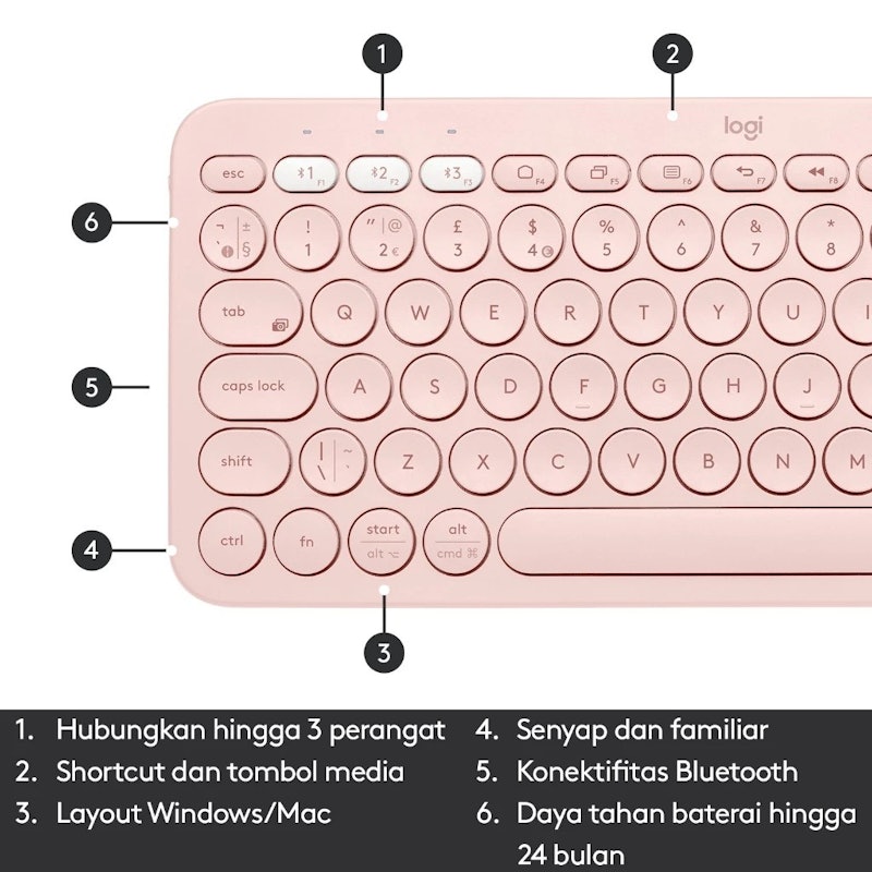 Logitech Multi-Device Bluetooth Keyboard 3