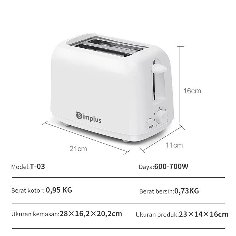 Simplus Toaster Mini 4