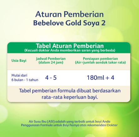 Nutricia Indonesia Sejahtera Bebelove Gold Soya 2 