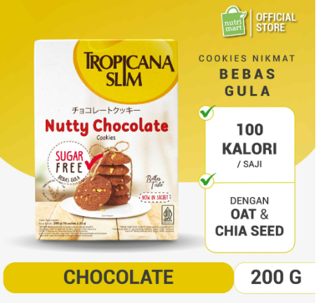 Nutrifood  Tropicana Slim Nutty Chocolate Cookies