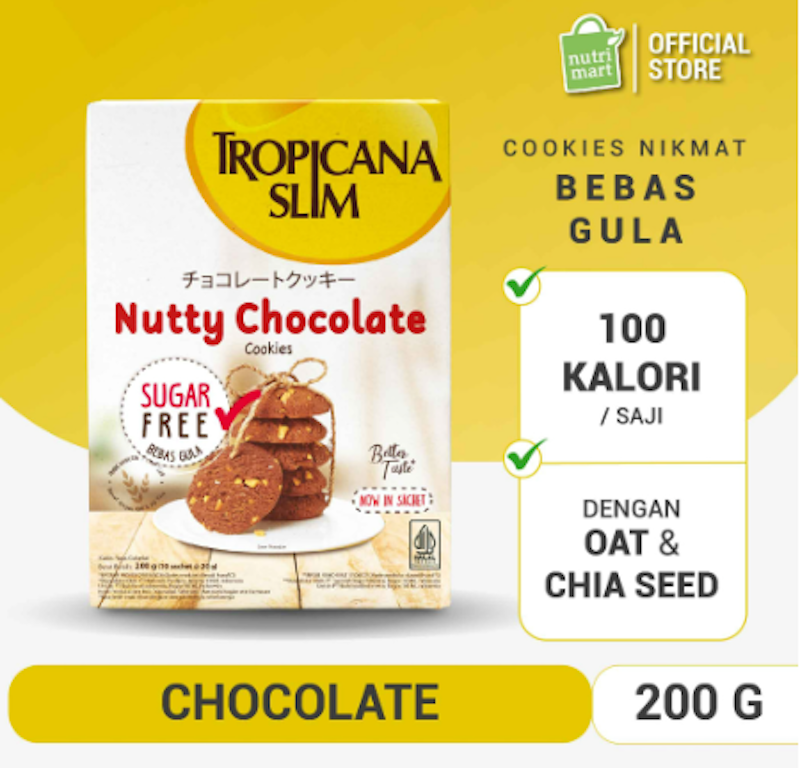 Tropicana Slim Nutty Chocolate Cookies 4