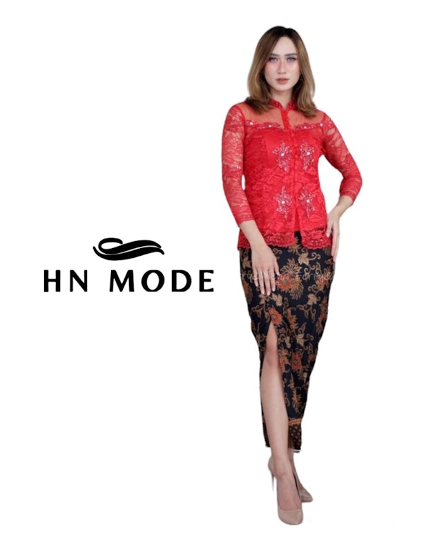 Rok Span Batik Belah Tengah 2