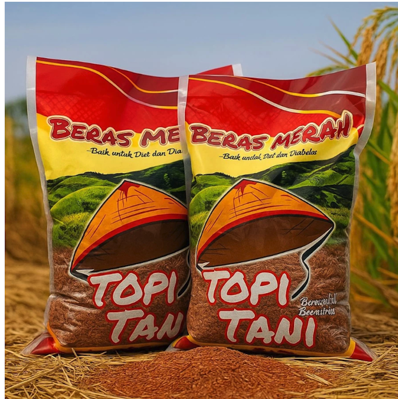 Topi Tani Beras Merah 5 kg 3