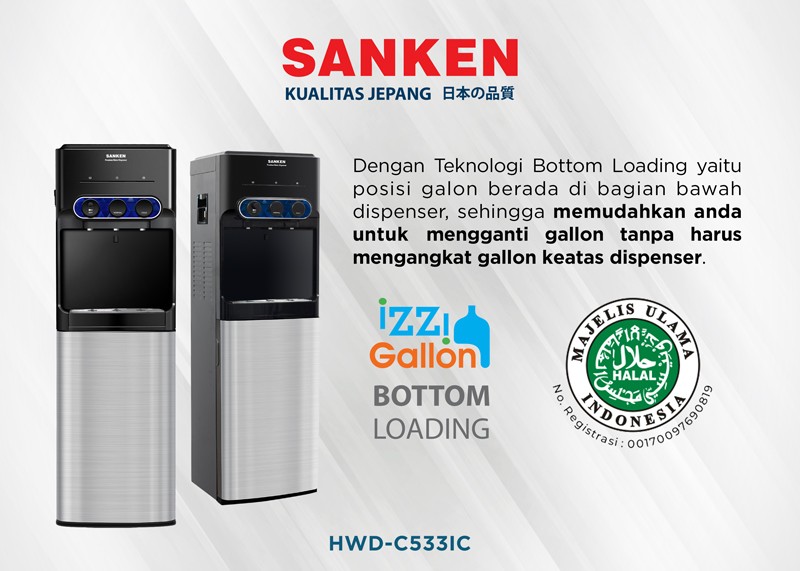 Sanken Argadwija Sanken Water Dispenser HWD-C533IC