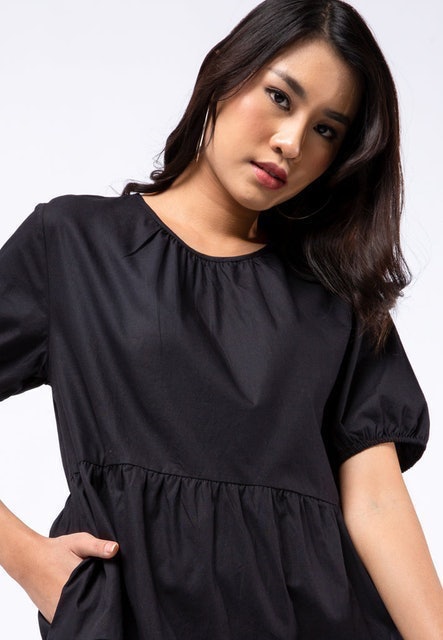 Delamibrands The Executive Ruffle Mini Dress