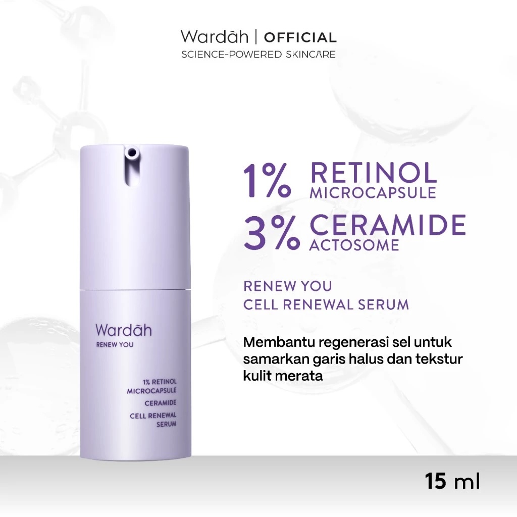 Paragon Technology and Innovation Wardah Renew You 1% Retinol Microcapsule Ceramide Cell Renewal Serum