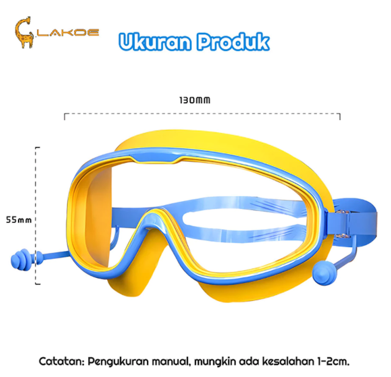 LAKOE INDONESIA Kacamata Renang Snorkling Anak 3