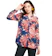 Novel Mice Floral Navy Rayon Blouse 1