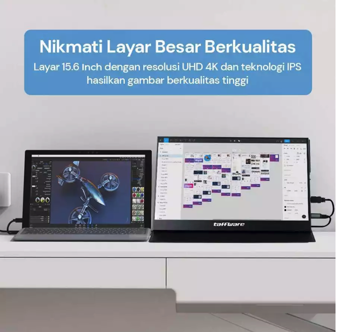 Taffware Taffware Portable Monitor FHD 15.6 Inch 1080p with Touchscreen SJD1505